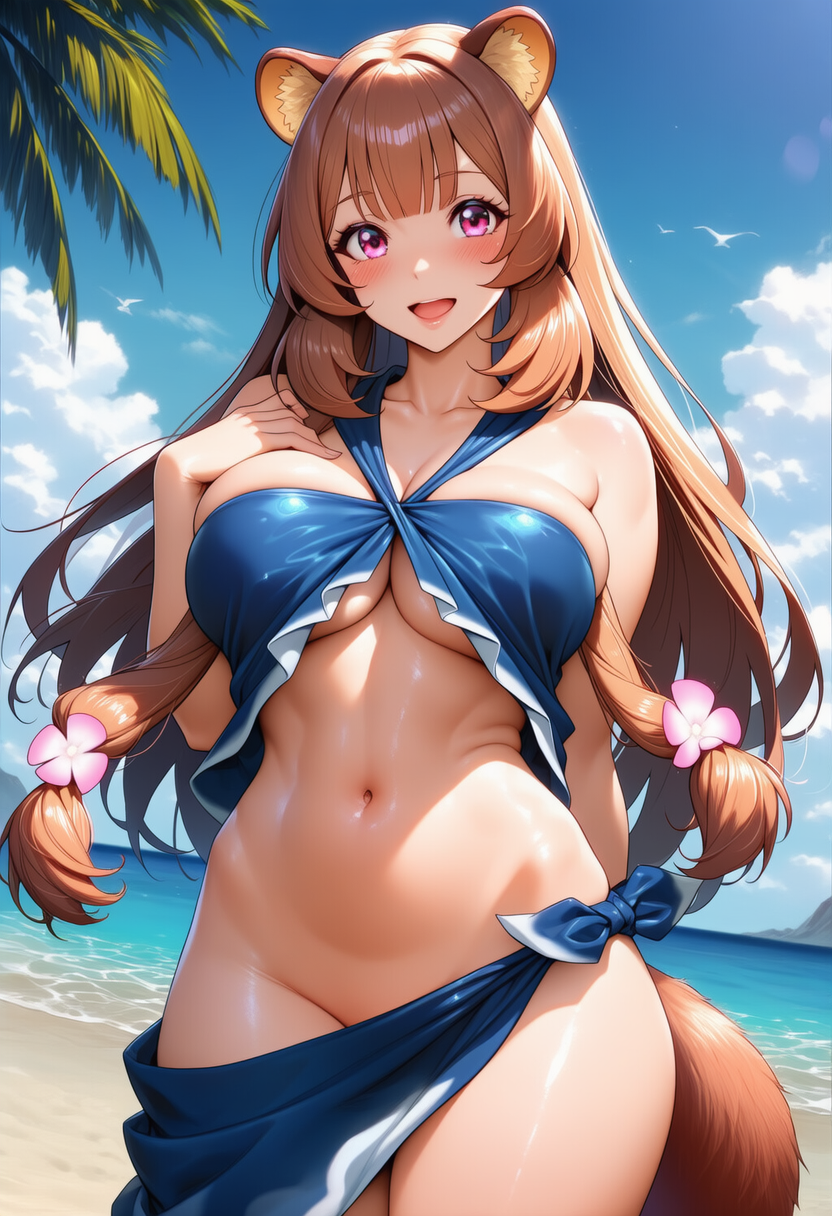 Raphtalia in blue bikini